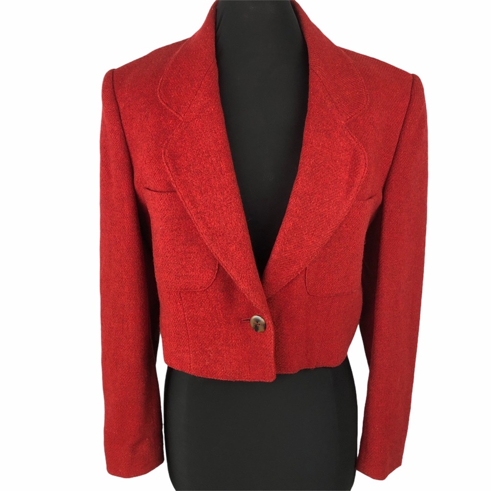 VTG J.G. Hook Cropped Jacket Wool Blend